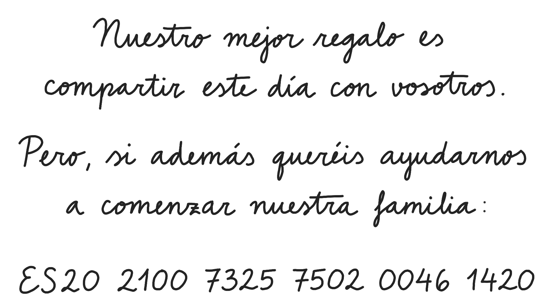 Información sobre el regalo